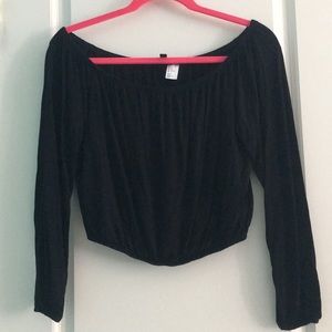 H&M off shoulder crop top